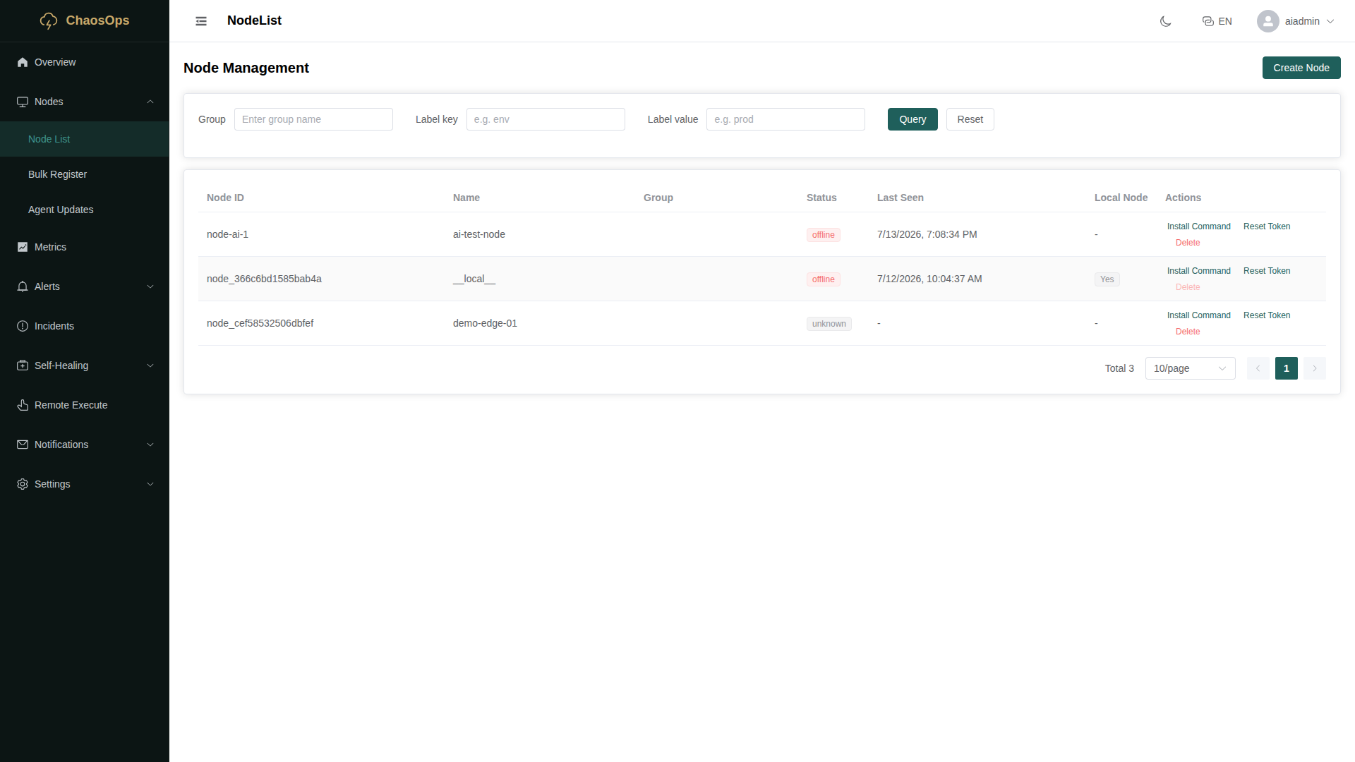 Nodes: add a new server with one command